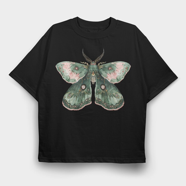 Boho Mystic Moth, Tricou Oversize Barbati (Unisex)
