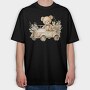 Boho Teddy Cruiser, Tricou Oversize Barbati (Unisex)
