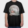 Books Spring Cherry Blossom, Tricou Oversize Barbati (Unisex)