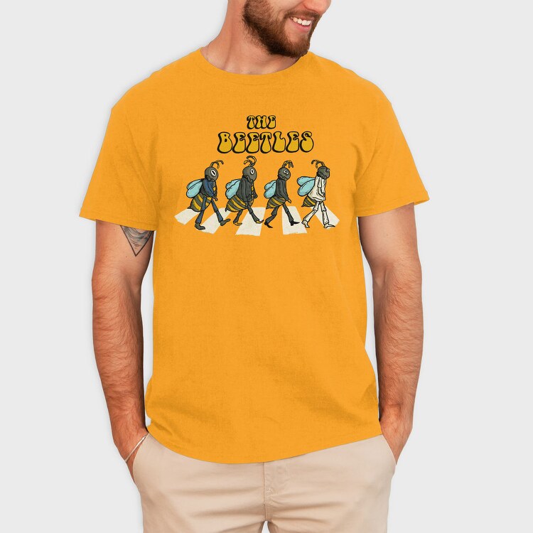 Beetle Beatle Crosswalk, Tricou Barbati (Unisex)