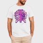 Flame Heart Burst, Tricou Barbati (Unisex)