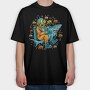 Dive Shark Dreams, Tricou Oversize Barbati (Unisex)