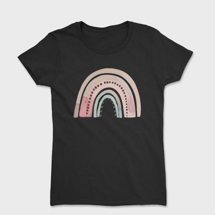 Boho Pastel Rainbow, Tricou Femei
