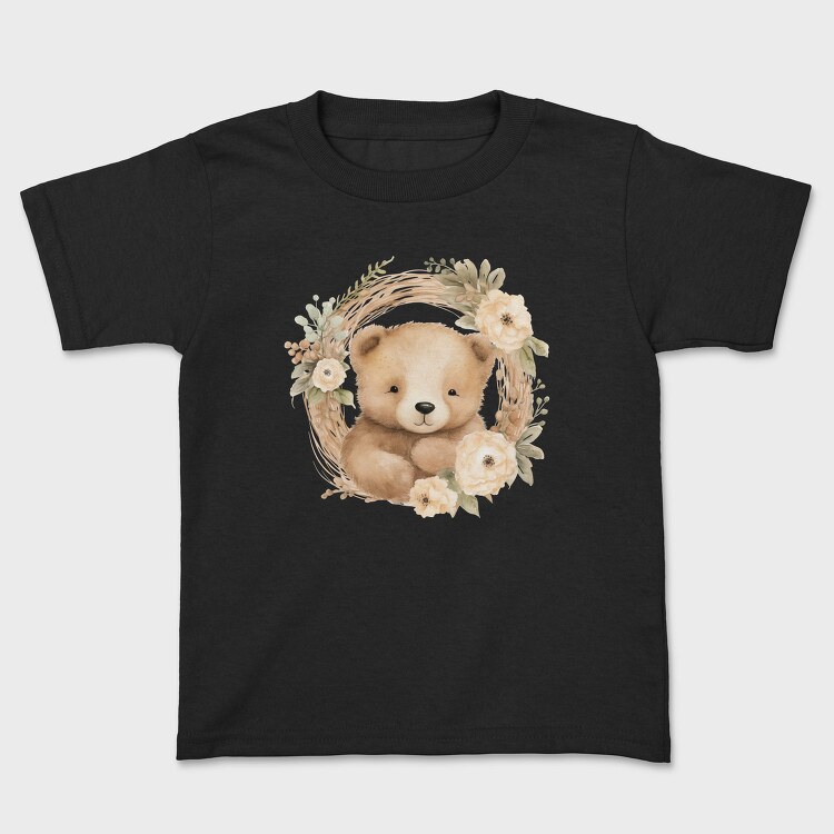 Boho Teddy Flower, Tricou Copii