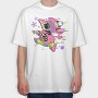 Alien Splash Vibes, Tricou Oversize Barbati (Unisex)
