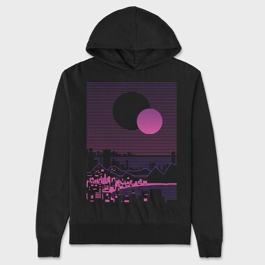 Abstract Retro, Hanorac Oversize Barbati (Unisex)