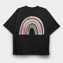 Boho Pastel Rainbow, Tricou Oversize Barbati (Unisex)