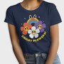 Flower Power Smiley, Tricou Femei