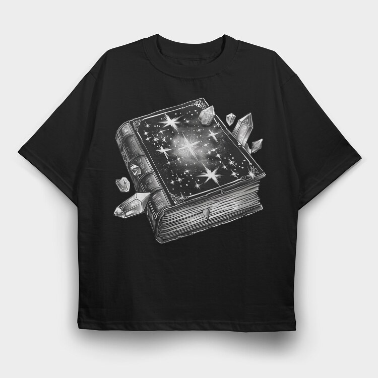 Book Stars Gems, Tricou Oversize Barbati (Unisex)