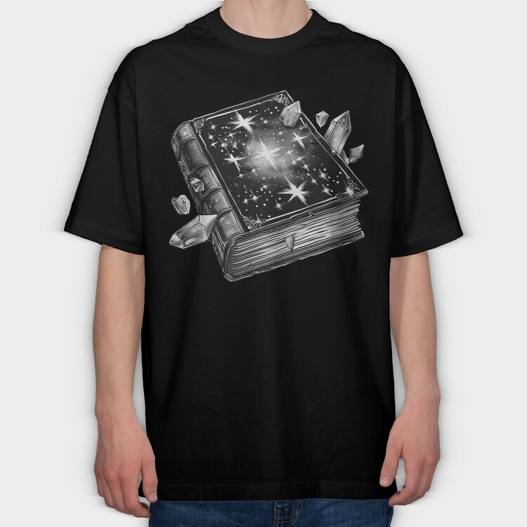 Book Stars Gems, Tricou Oversize Barbati (Unisex)