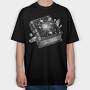 Book Stars Gems, Tricou Oversize Barbati (Unisex)