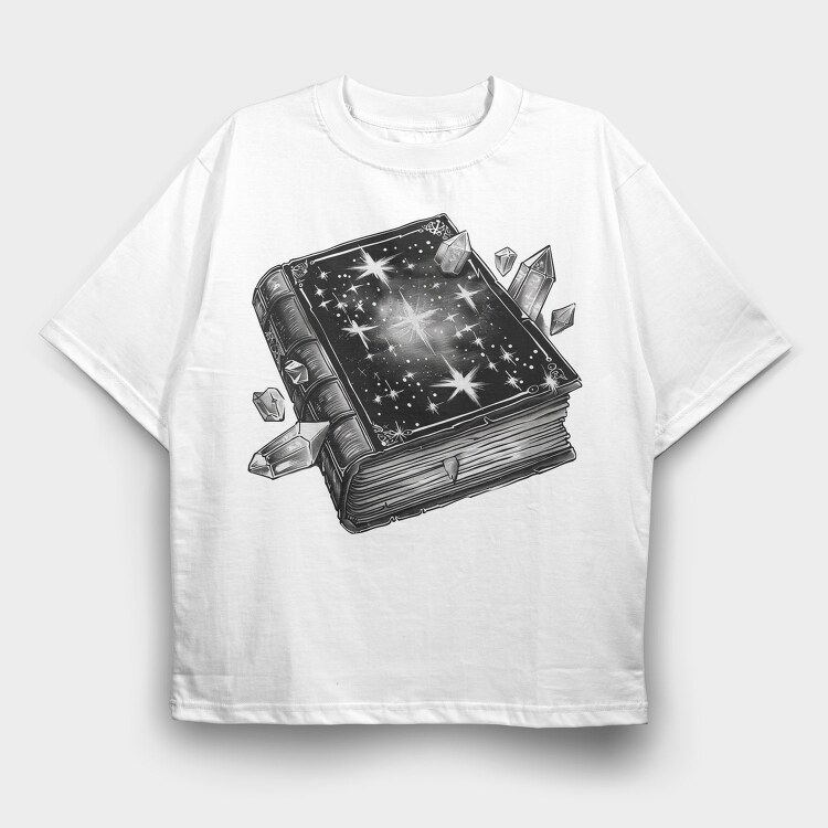 Book Stars Gems, Tricou Oversize Barbati (Unisex)
