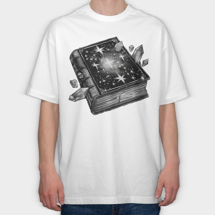 Book Stars Gems, Tricou Oversize Barbati (Unisex)