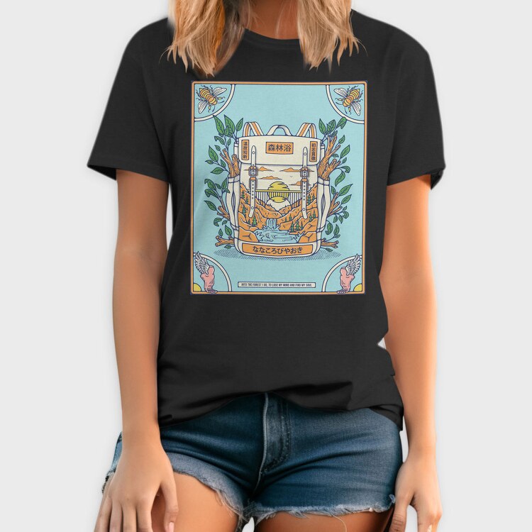 Forest Escape Backpack, Tricou Barbati (Unisex)