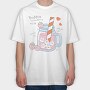 Strawberry Bunny Juice, Tricou Oversize Barbati (Unisex)