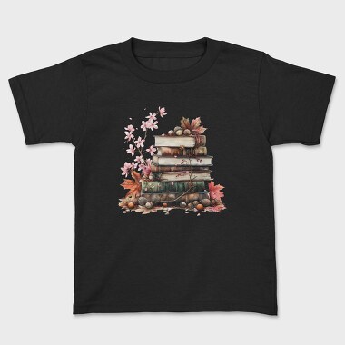 Books Stack Fall, Tricou Copii