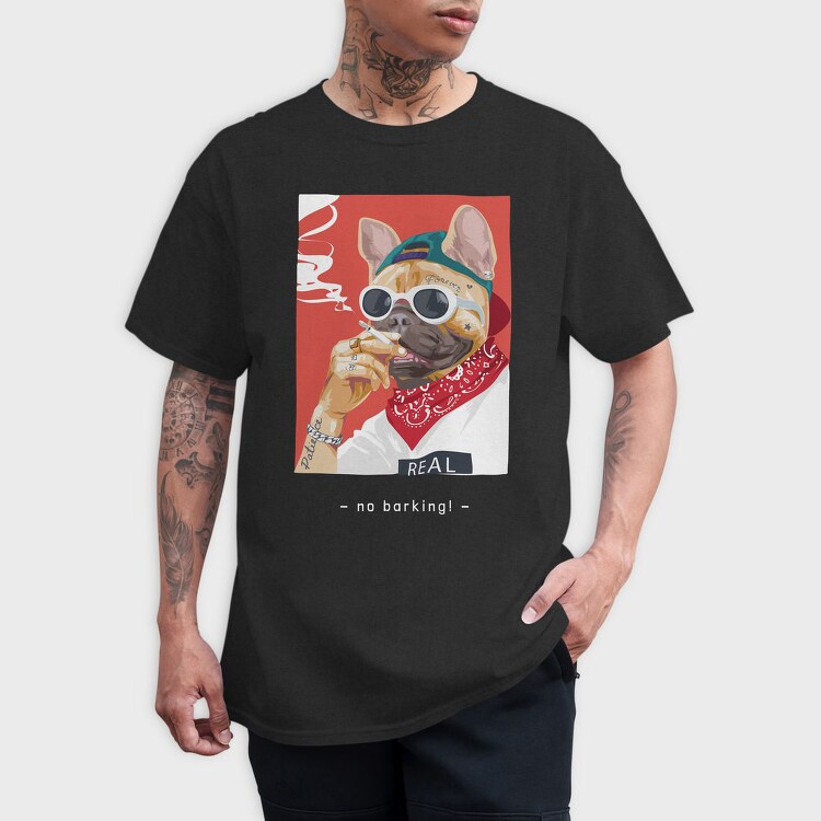 French Bulldog Cool, Tricou Barbati (Unisex)