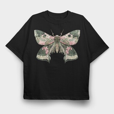 Boho Moon Blossom, Tricou Oversize Barbati (Unisex)