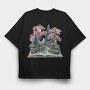 Book World Flowers, Tricou Oversize Barbati (Unisex)