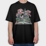 Book World Flowers, Tricou Oversize Barbati (Unisex)