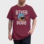 Biker Dude Helmet Flash, Tricou Barbati (Unisex)