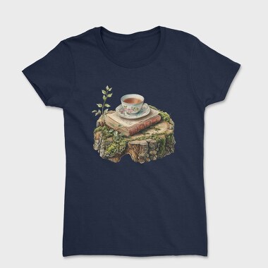 Books Stack Nature, Tricou Femei