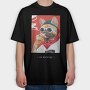 French Bulldog Cool, Tricou Oversize Barbati (Unisex)