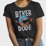 Biker Dude Helmet Flash, Tricou Femei
