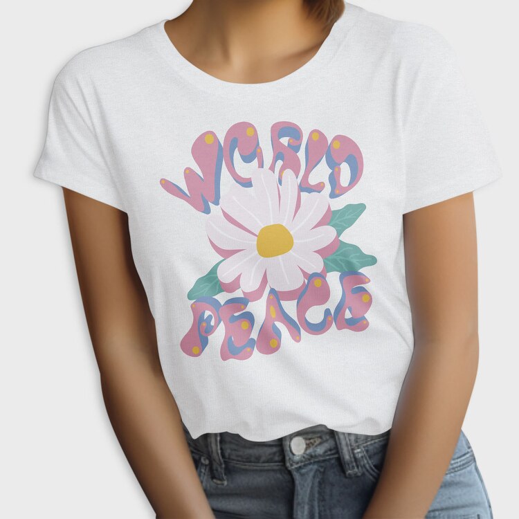 Peaceful Bloom Vibes, Tricou Femei