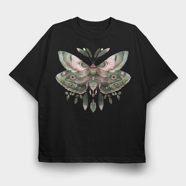 Boho Moon Fantasy, Tricou Oversize Barbati (Unisex)