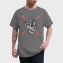 Biker Dude Skull, Tricou Barbati (Unisex)