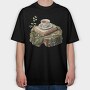 Books Stack Nature, Tricou Oversize Barbati (Unisex)