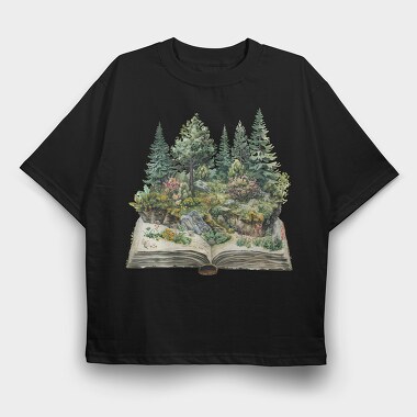 Book World Nature, Tricou Oversize Barbati (Unisex)
