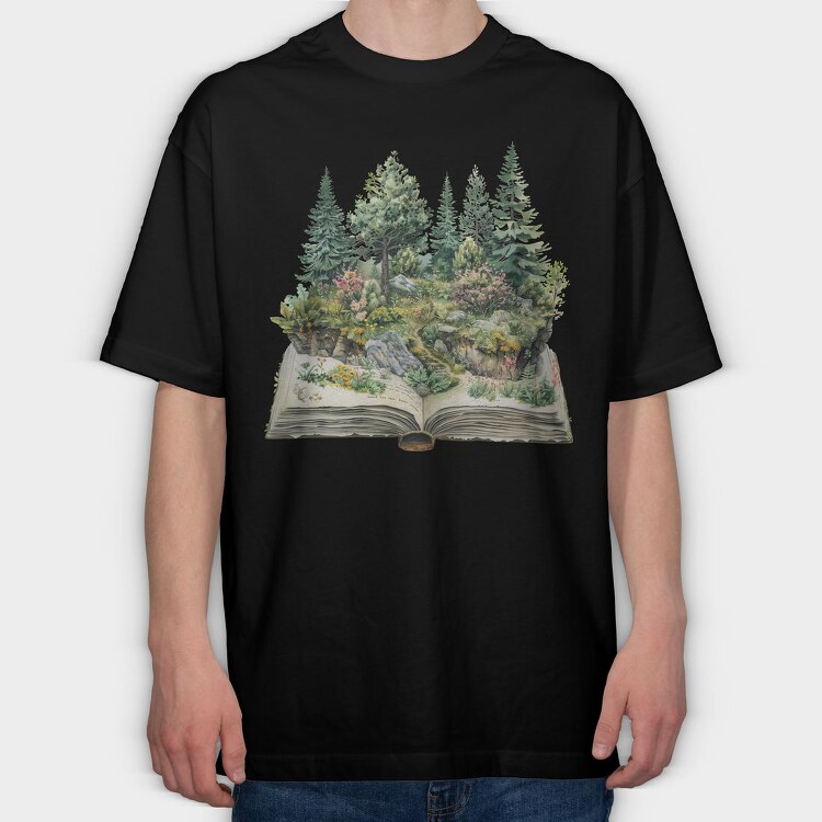 Book World Nature, Tricou Oversize Barbati (Unisex)