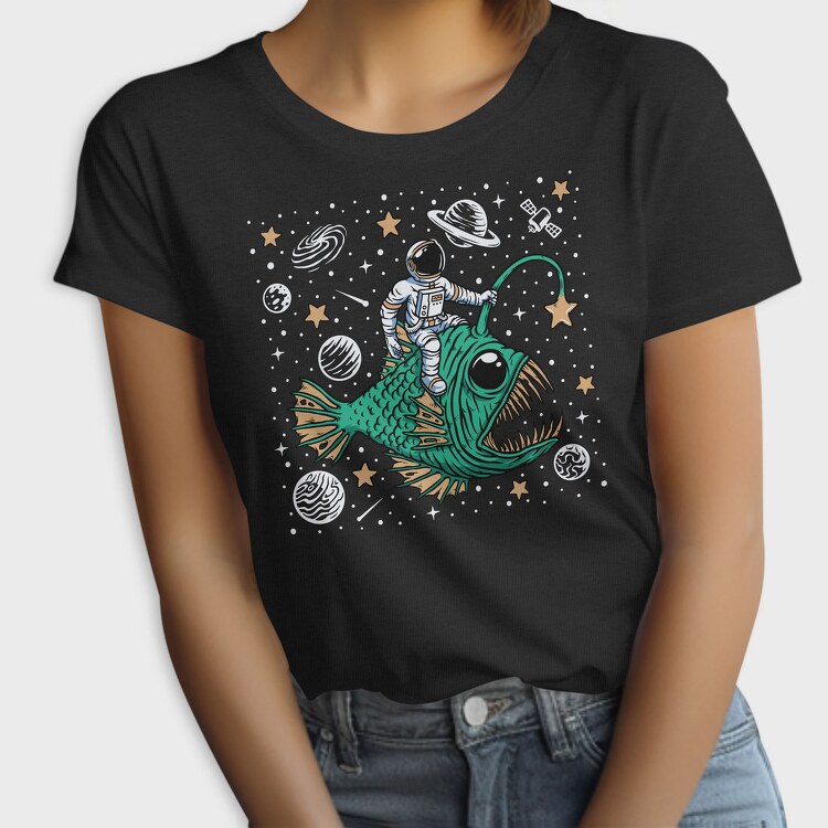 Astronaut Fish Space Ride, Tricou Femei