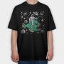 Astronaut Fish Space Ride, Tricou Oversize Barbati (Unisex)