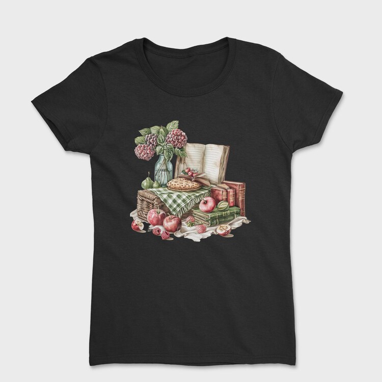 Books Apple Grapes, Tricou Femei