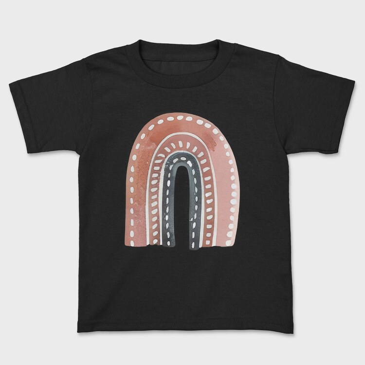 Boho Rainbow Clipart, Tricou Copii