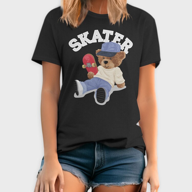 Skater Bear Vibes, Tricou Barbati (Unisex)