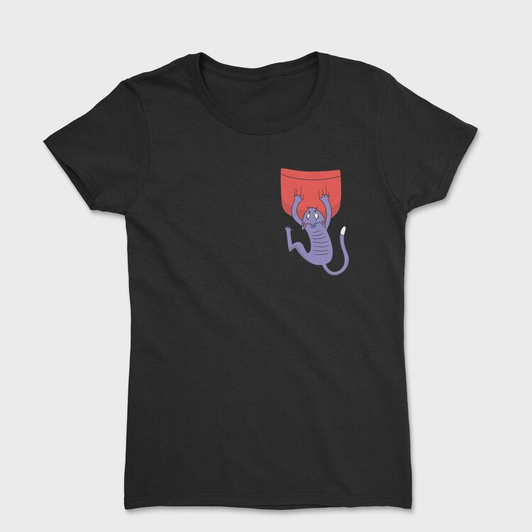 Cat Falling Pocket, Tricou Femei
