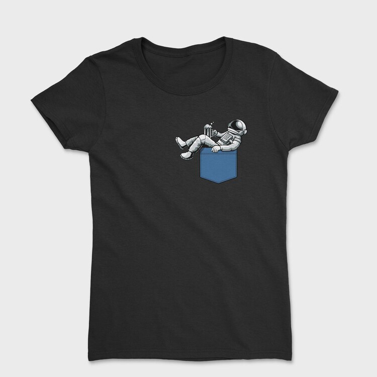 Astronaut Pocket Beer, Tricou Femei