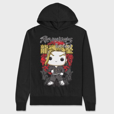 Funko Anime Tokyo Revengers Draken, Hanorac Oversize Barbati (Unisex)