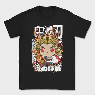 Funko Demon Slayer Kyojuro Rengoku, Tricou Barbati (Unisex)