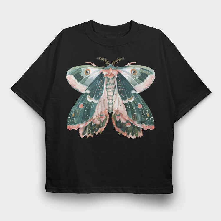 Boho Moon Mist, Tricou Oversize Barbati (Unisex)