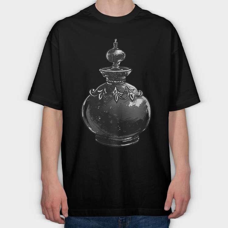 Bottle Gothic Mystery, Tricou Oversize Barbati (Unisex)