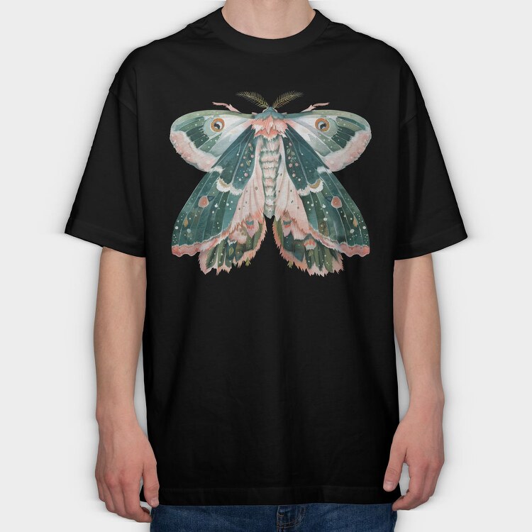 Boho Moon Mist, Tricou Oversize Barbati (Unisex)