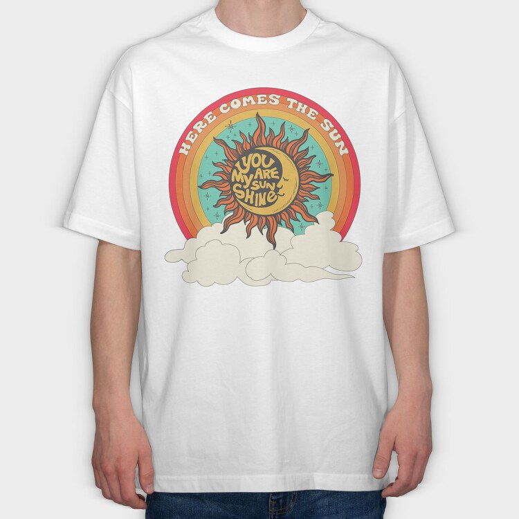 Sunshine Vibes, Tricou Oversize Barbati (Unisex)