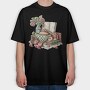 Books Apple Grapes, Tricou Oversize Barbati (Unisex)