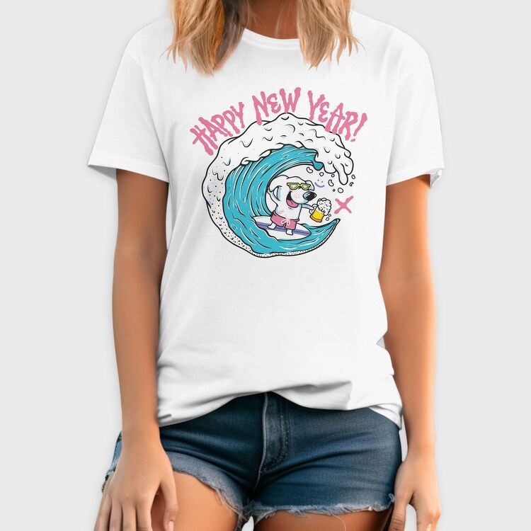 Surf Dog Cheers, Tricou Barbati (Unisex)