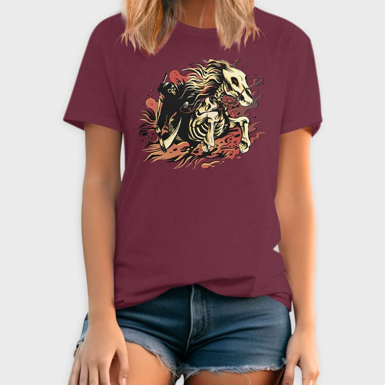 Skeleton Fire Dance, Tricou Barbati (Unisex)